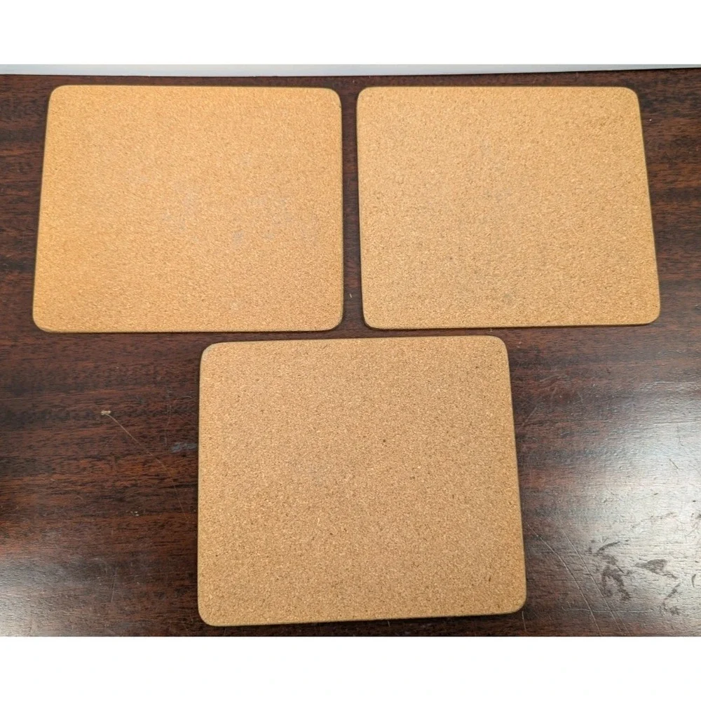 Vintage London Souvenir Cork Backed Placemats Coasters Set of 3 1970s 1980s